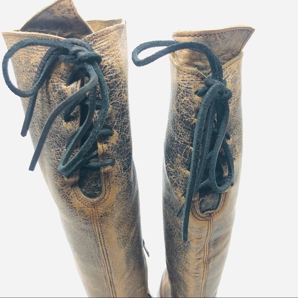 Bed Stu Manchester Rustic Back Lace Tall Boot - Picture 12 of 15